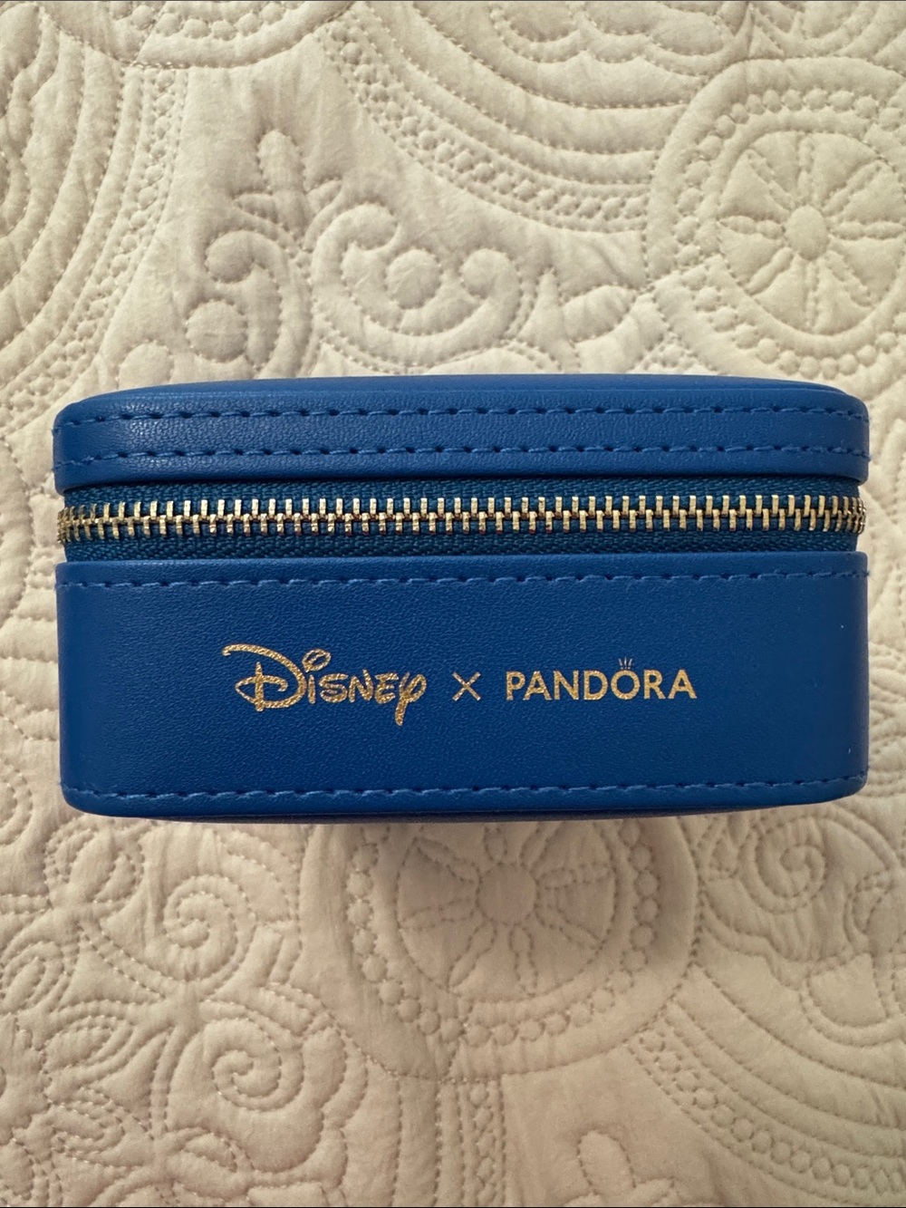 Pandora x Disney Princess Royal Blue Travel Jewelry Case